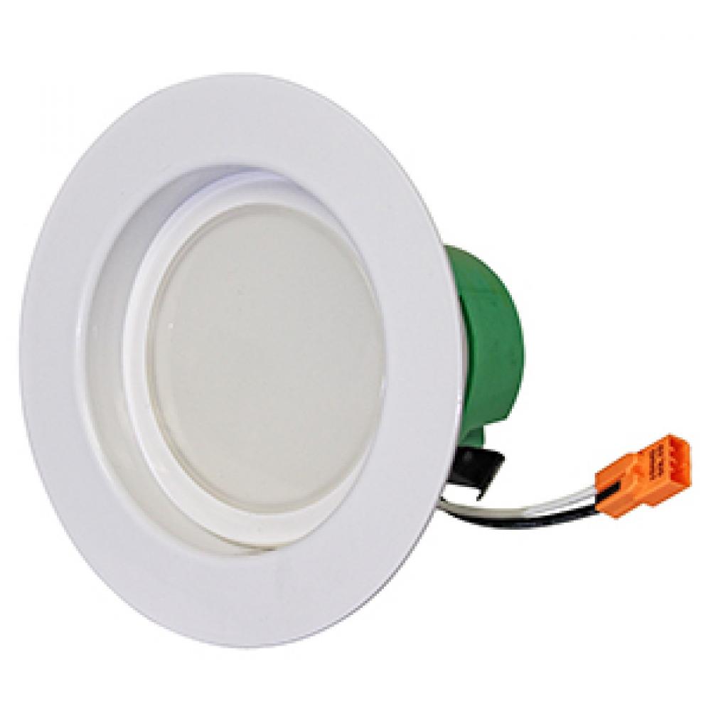 Lit Living - 4" LED Trim, Smooth, White, 3000K